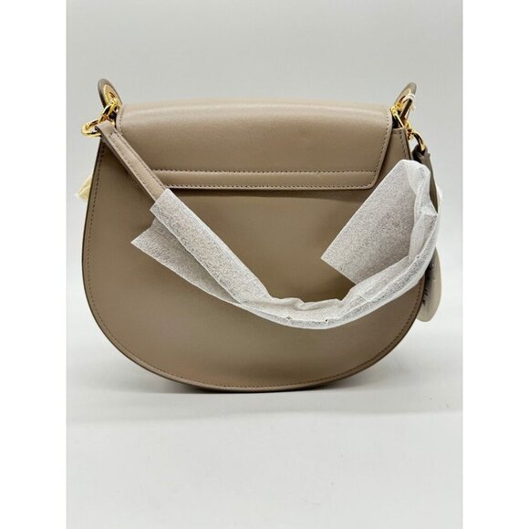 CHLOE Tess calf leather and suede small crossbody bag + Dust bag MOTTY GREY - Picture 7 of 13
